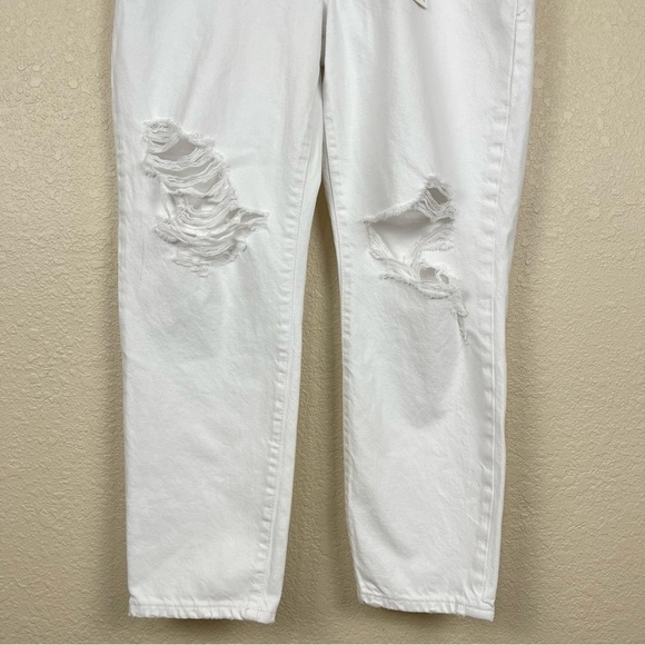 Good American Good ‘90s Duster Natural Fray In White035 Jeans Size 2/26 Women - Picture 5 of 16